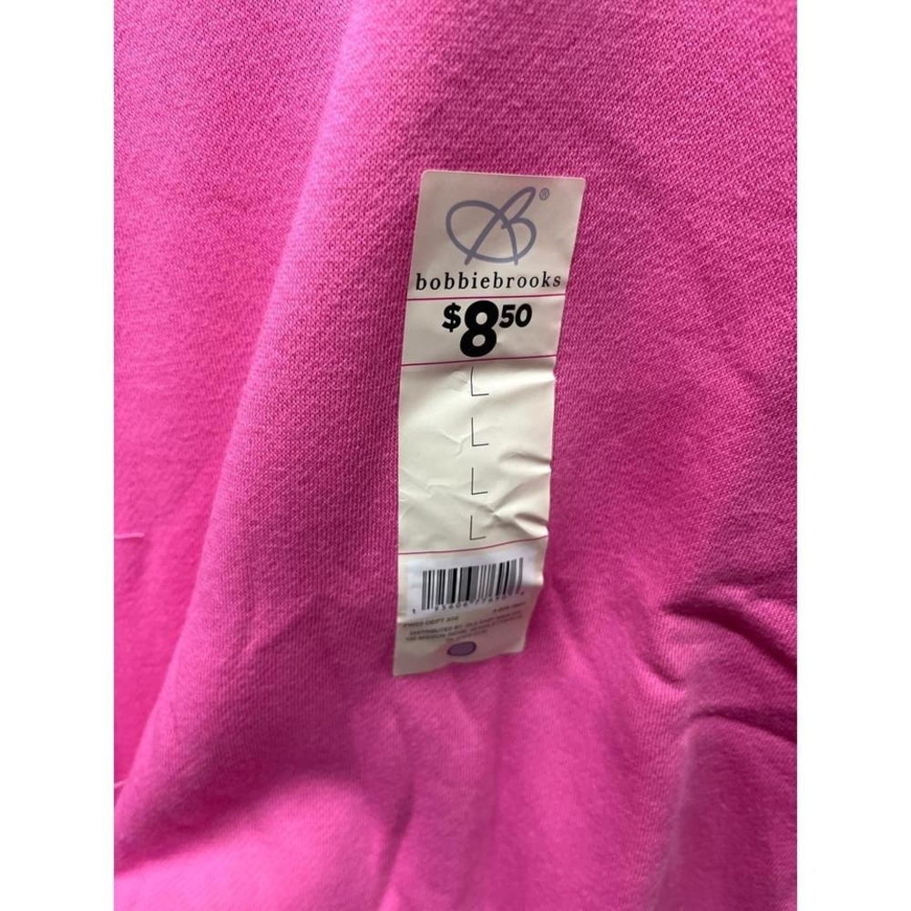 Bobbie Brooks Womens Hot Pink Crewneck Sweatshirt Size Large NWT - Picture 3 of 3